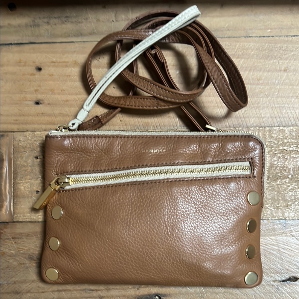 Hammitt Tan Crossbody Wristlet Bag
